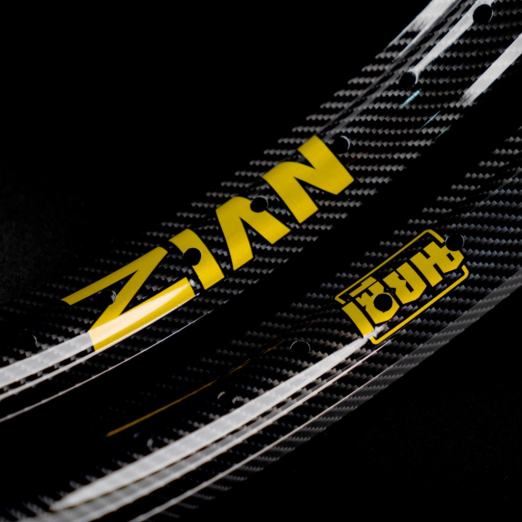 (2 วง)(แถมเสื้อ) ZIAN Carbon Style ขอบล้ออลูมิเนียม ซีรีส์ 7 ลวดลายคาร์บอน (ลายไม่ยืดไม่หด) ขนาด 1.2