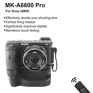 MEIKE Grip MK-A6600 Pro For Sony A6600 แบตเตอรี่กริป