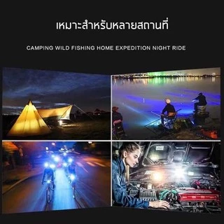 COMNET-ไฟฉายคาดหัว แรงสูง ชาร์จไฟบ้าน LED ขนาดเล็ก น้ำหหนักเบา ไฟคาดหัว กันน้ำ ใช้งานลุยฝนได้ ไฟฉายเดินป่า (แสงเหลือง）