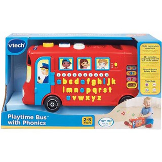 Vtech ของเล่นเสริมพัฒนาการลูกน้อย Playtime Bus^Tm With Phonics