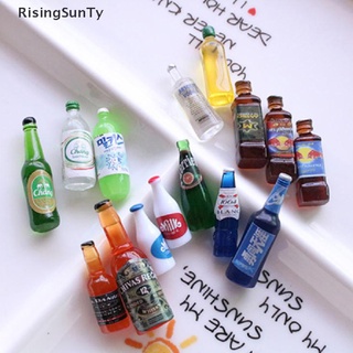 [RisingSunTy] โมเดลขวดเครื่องดื่มจิ๋ว 1:12 สําหรับตกแต่งบ้านตุ๊กตา 5 ชิ้น ♨ขายดี