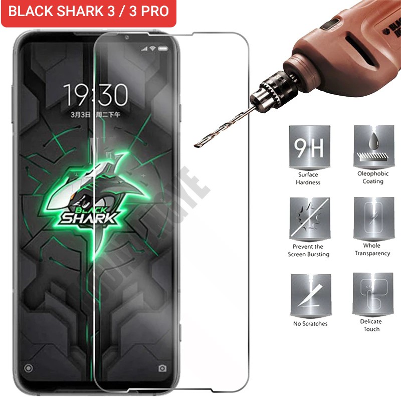 กระจกนิรภัย Blackshark BS 1 / BS 2 / 2 Pro / BS 3 / 3S / 3 Pro / BS Helo Black Shark