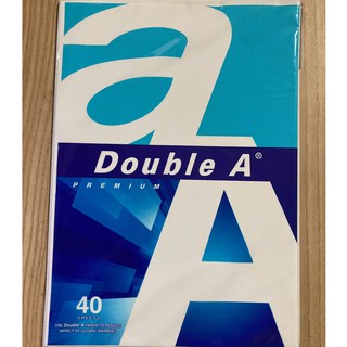 กระดาษ A4 หนา 80 แกรม 40 แผ่น DOUBLE A