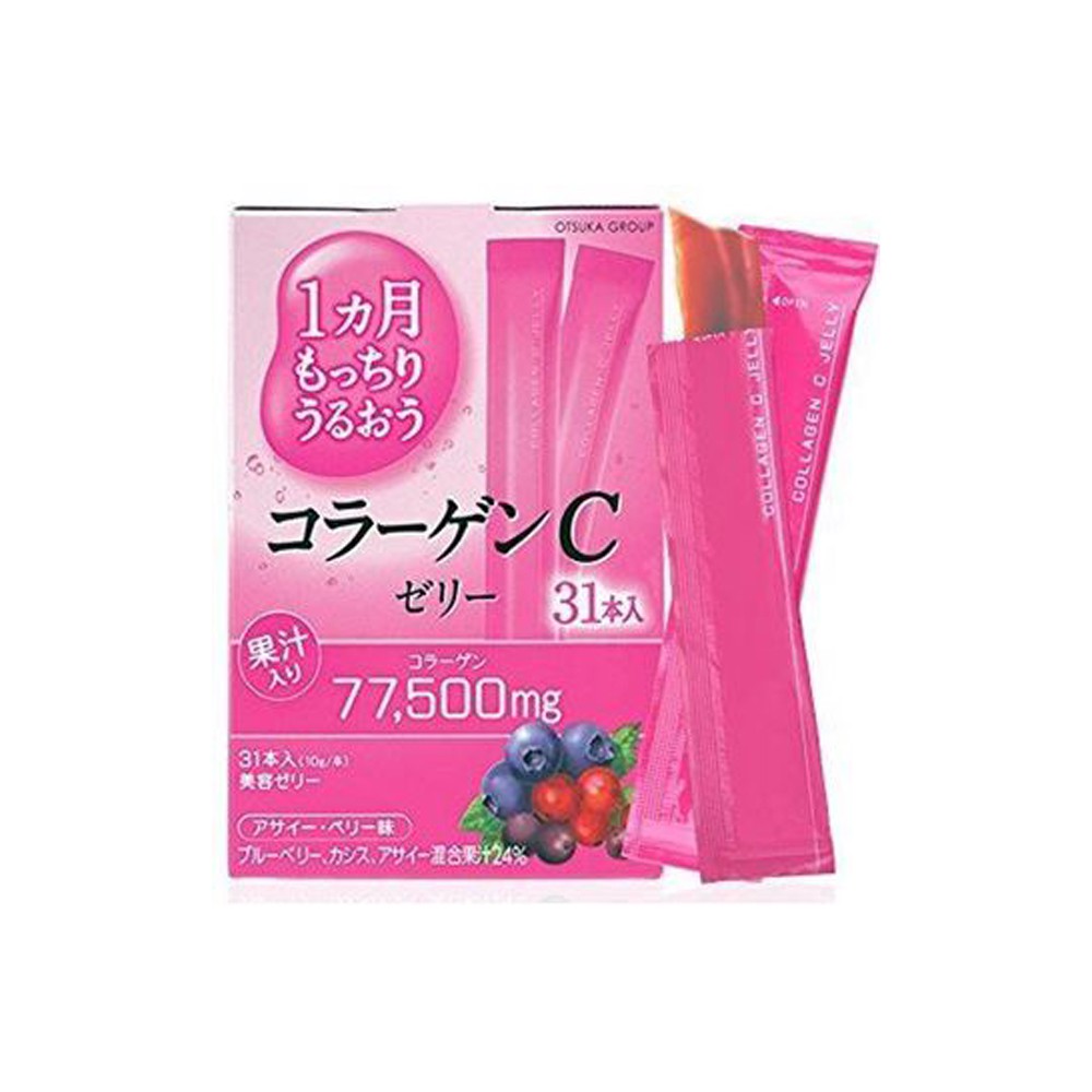 Otsuka Collagen C Jelly 77500 mg. เยลลี่คอลลาเจน เยลลี่รกแกะ จากญี่ปุ่น