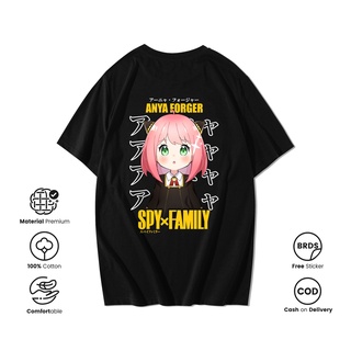 คอลูกเรือเสื้อยืดคอกลมเสื้อยืดคอกลมเสื้อยืด พิมพ์ลายอนิเมะ Madnes VOL 1 SPY X FAMILY ANYA FORGERS-4XLผ้าฝ้ายแท้