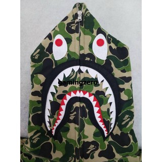 [พรีออเดอร์] BAPE ABC Shark Green Camo Full-Zip Hoodie