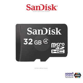 Sandisk Memory micro SD Card Class 4 32GB (SDSDQM_032G_B35) เมมโมรี่ การ์ด แซนดิส ใส่ ลำโพง ประกัน 5ปี โดย Synnex (สีดำ)