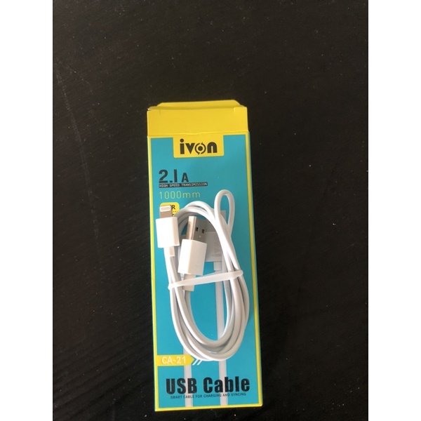 IVON สายชาร์จมือถือ สายชาร์จไฟเร็ว ip 11/11 pro/max max/X-ray/6/7/8plus 2.1 A