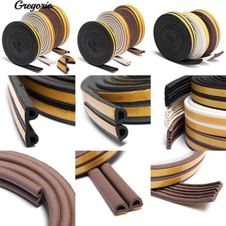 Gregorio 5m / 16ft E D P ชนิดกาวตนเองบานประตูหน้าต่างร่าง Excluder Seal Strip