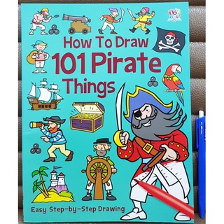 How to draw 101 Pirate things easy step-by-step drawing