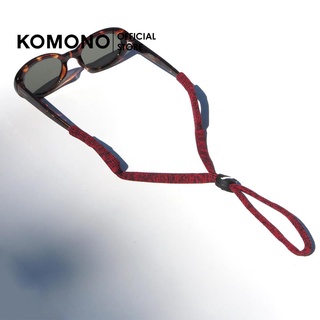 KOMONO Cord Scully Red สายคล้องแว่นสไตล์สปอร์ต มีที่ปรับระดับ