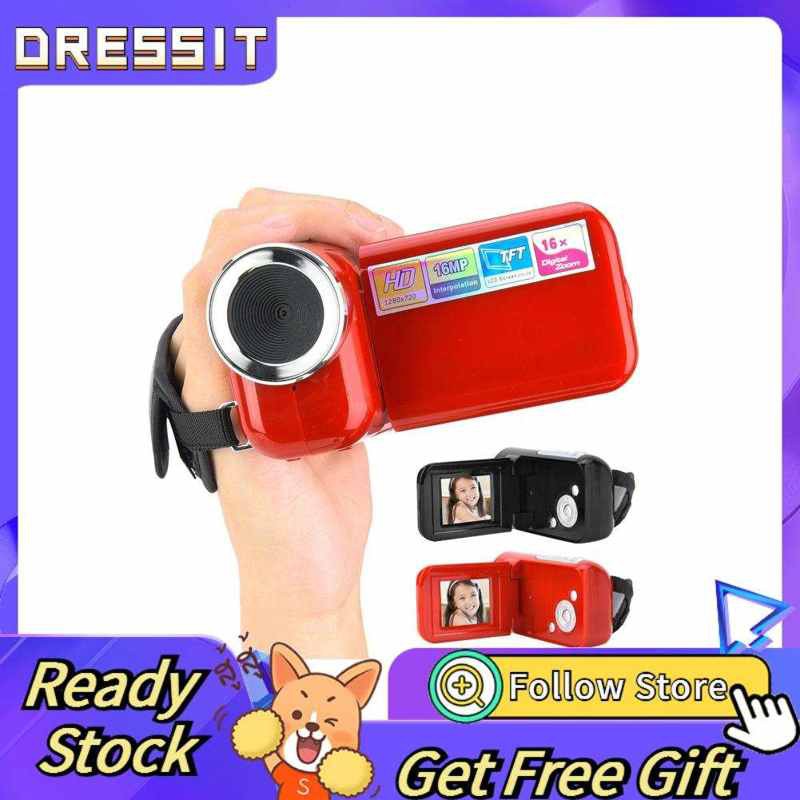 Kinderen digitale videocamera camcorder, draagbare prachtige 2 '' TFT kleuren LCD, 1080 * 720 4k HD 16X digitale zoom, ondersteuning geheugenkaart, beste voor verjaardag, kerst