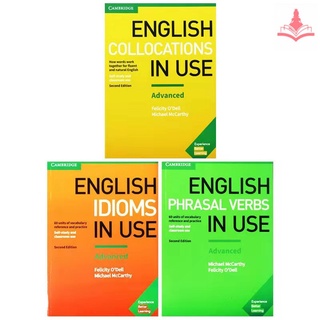 หนังสือเรียนคำศัพท์ภาษาอังกฤษและสมุดงานสำหรับเด็กและนักเรียน—Students Childrens English Vocabulary Learning Textbook Workbooks Exercise Book “Cambridge English  Collocations Idioms Phrasal Verbs in Use Advanced”
