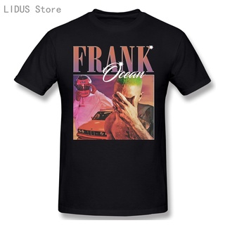 ผ้าฝ้ายคอกลมเสื้อยืดลําลอง แขนสั้น คอกลม ลาย Frank Shirt Ocean สีดํา สไตล์วินเทจ สําหรับผู้ชาย และผู้หญิงfrom S-4XL