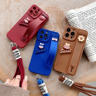 เคสโทรศัพท์มือถือ ป้องกันเลนส์ พร้อมสายคล้องสั้น สําหรับ VIVO V29 V27 V27e V25 V25e V23 5G V23e V21 V21e V20 S1 V15 V11i