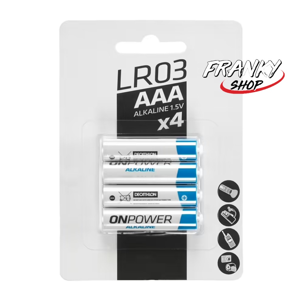[พร้อมส่ง] ชุดถ่านอัลคาไลน์ LR03 ขนาด AAA 4 ก้อน Alkaline battery set
