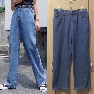 👖กางเกงยีนส์ขายาว ทรงกระบอก มือ1 ไม่เคยใส่