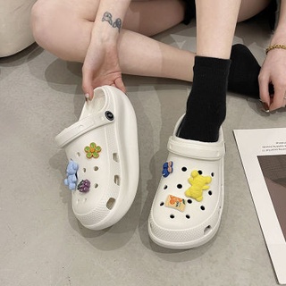 รองเท้าแตะการ์ตูนใหม่และรองเท้าแตะสวมใส่รองเท้าแตะแฟชั่นผู้หญิงหนาด้านล่างลื่น [เพิ่ม1ขนาด]