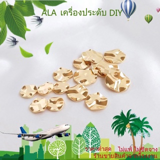 ❤️เครื่องประดับ DIY❤️จี้หูฟังชุบทอง 14K รูปหยักสีทองสําหรับทําให้หู DIY【จี้ / ลูกปัดห้อย】