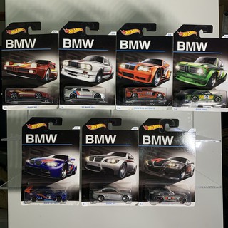 Hotwheels Set OF BMW PACK (BMW M1, M3, E36 M3 RACE, 2002, M3 GT2, M3, Z4)