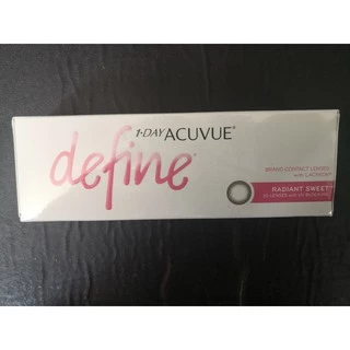 (ทักแชทรับโค้ด)1-Day Acuvue Define สี Radiant Sweet (30ข้าง/กล่อง)