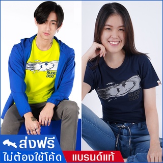 ผ้าฝ้ายคอกลมrudedog เสื้อยืดผู้ชาย ผู้หญิง ส่งฟรี รุ่น Comic ของแท้ 100%from S-4XL