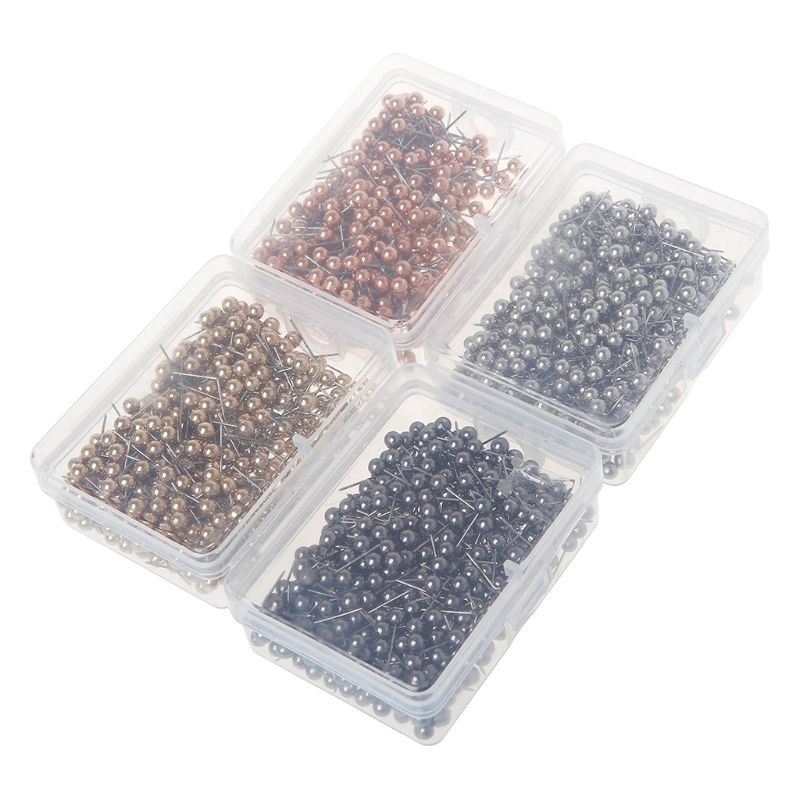 XU 400 ชิ้นพลาสติกกลมสําหรับหัวเหล็กจุด Push Pins แผนที่ Thumb Tacks Pin Office S
