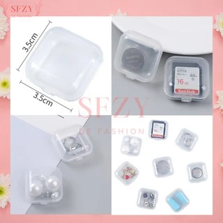 ส่งของทุกวันในไทย🌻กล่องเก็บเครื่องประดับกล่องพลาสติกขนาดเล็ก สำหรับใส่สร้อยคอ สร้อยข้อมือ ต่างหู แหวน ยา หูฟัง ลูกปัด X2