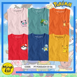 POKEMON MINI GRAPHIC PRINT TEES | MINDFUL APPAREL T-SHIRTเสื้อยืด