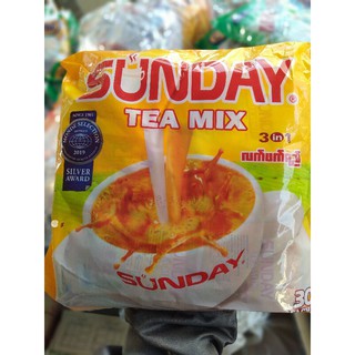 ชาปรุงสำเร็จ Tea Mix Sunday 1 แพ็ค (30 ซอง) นำเข้า from Myanmar