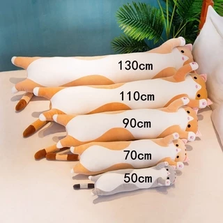 🎉พร้อมส่ง 🐈ตุ๊กตาแมว นุ่มนิ่ม หมอนข้างแมวน่ารัก ตุ๊กตาหมอนข้าง ตุ๊กตา ของเล่นตุ๊กตา Plush Doll 50/70/90/110/130cm