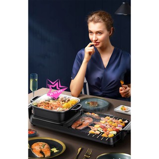 DK-806 เตาปิ้งย่าง+หม้อสุกี้ อเนกประสงค์พร้อมหม้อสุกี้
