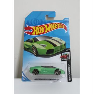 รถเหล็ก Hotwheels LAMBORGHINI REVENTON ROADSTER สีเขียว (ib011)