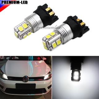 Xenon White Canbus 10-SMD PW24W PWY24W LED Bulbs For Audi BMW Peugeot Volvo VW Turn Signal Lights or Daytime Running Lam