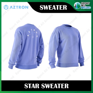 Aztron Star Womens Sweatshirt เสื้อสเวตเตอร์แขนยาว สีม่วง สดใส