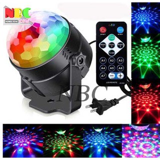 nbc ไฟดิสโก้ + รีโมท เวทีมินิ LED mini magic ball 220v