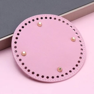Qinyuz9 กระเป๋าก้นกระเป๋ายาวอะไหล่ DIY ด้วย 52 หลุมกระเป๋าถักโครเชต์หนัง PU