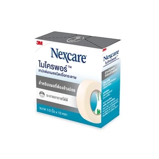 3M Nexcare MICROPORE ไมโครพอร์ เทปแต่งแผลชนิดเยื่อกระดาษ ใช้ยึดผ้าปิดแผล เทปปิดผ้าก๊อส อ่อนโยนต่อผิว