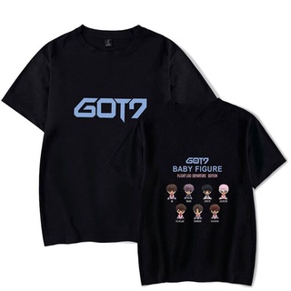 ⚡️ พร้อมส่ง⚡️ Hip Hop Got7 Kpop Baby Figure Tshirts Cartoon Print Men Women T Shirts Tee Tshirt หลวม