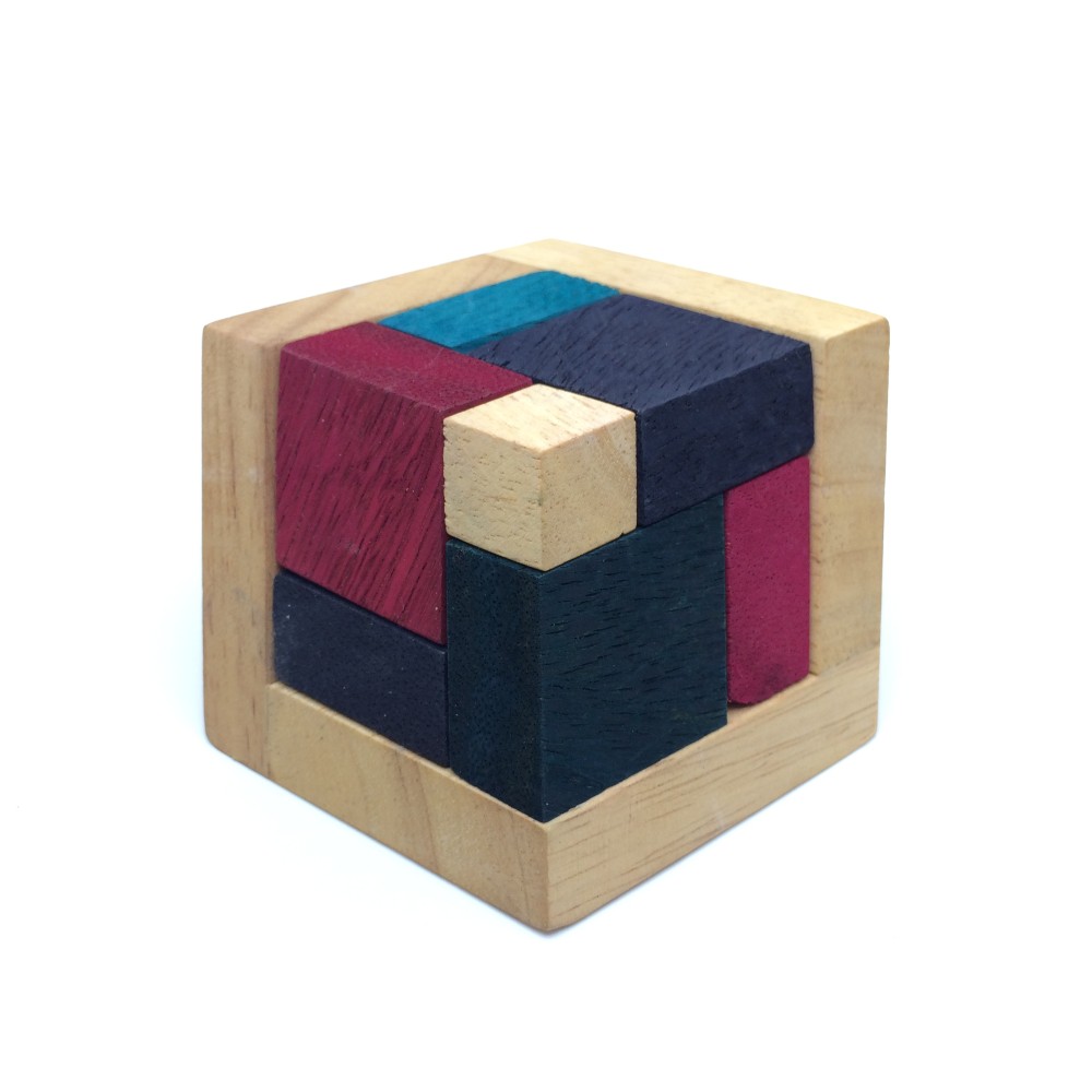 Ama-Wood ของเล่นไม้ ปิรมิทสี Colored Pyramid