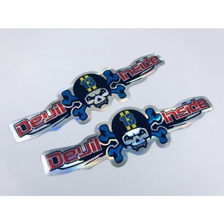 สติ๊กเกอร์ Monster Devil Inside ปิศาจ Racing Japan JDM Sticker [2ชิ้น] Car สติกเกอร์ แต่งรถ ติดรถ ติดกระจก ข้างรถ หลังรถ