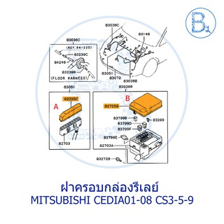 **อะไหล่แท้** ฝาครอบกล่องรีเลย์ MITSUBISHI CEDIA01-08 CS3,CS5,CS9