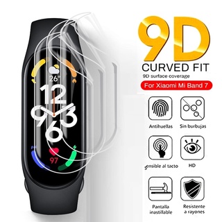 Screen Protector For Xiaomi Mi Band 7 6 5 4 3 Film HD Soft Hydrogel TPU Protective ฟิล์ม Mi Band 7 Film for Miband 7 ฟิล์ม Screen Protector