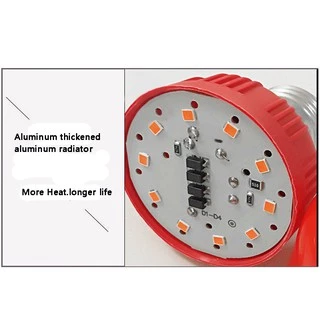 หลอดไฟสปอตไลท์ LED E27 220V 5W 10W 15W 20W 30W พลังงานสูง สีแดง