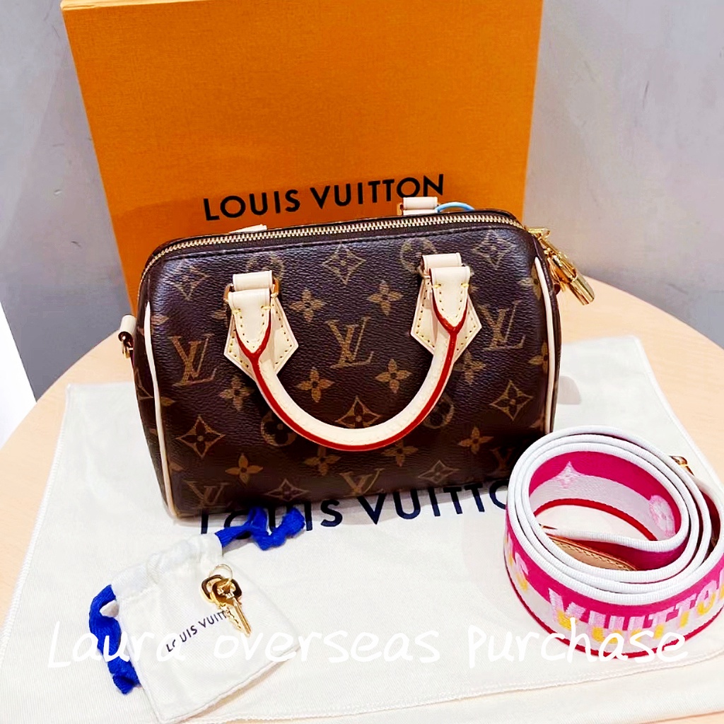 พรีออเดอร์ สินค้าใหม่ของแท้，Louis Vuitton，กระเป๋ารุ่น SPEEDY BANDOULIÈRE 20，crossbody bag，Shoulder Bags，handbag，LV