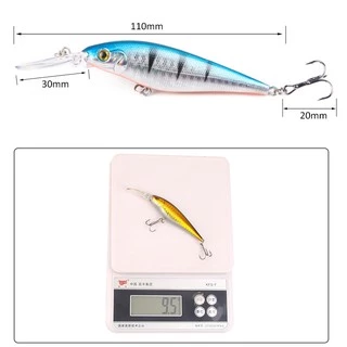 เหยื่อปลา เหยื่อปลอมตกปลา Clouser Minnow ตกปลา Sinking Minnow อุปกรณ์ตกปลา 1PCS 11cm/9.5g เหยื่อตกปลานิล เหยื่อปลอม Plastic Bait เหยือตกปลา เหยื่อตกปลาช่อน รอกตีเหยื่อปลอม เหยื่อตกปลา ตะขอ