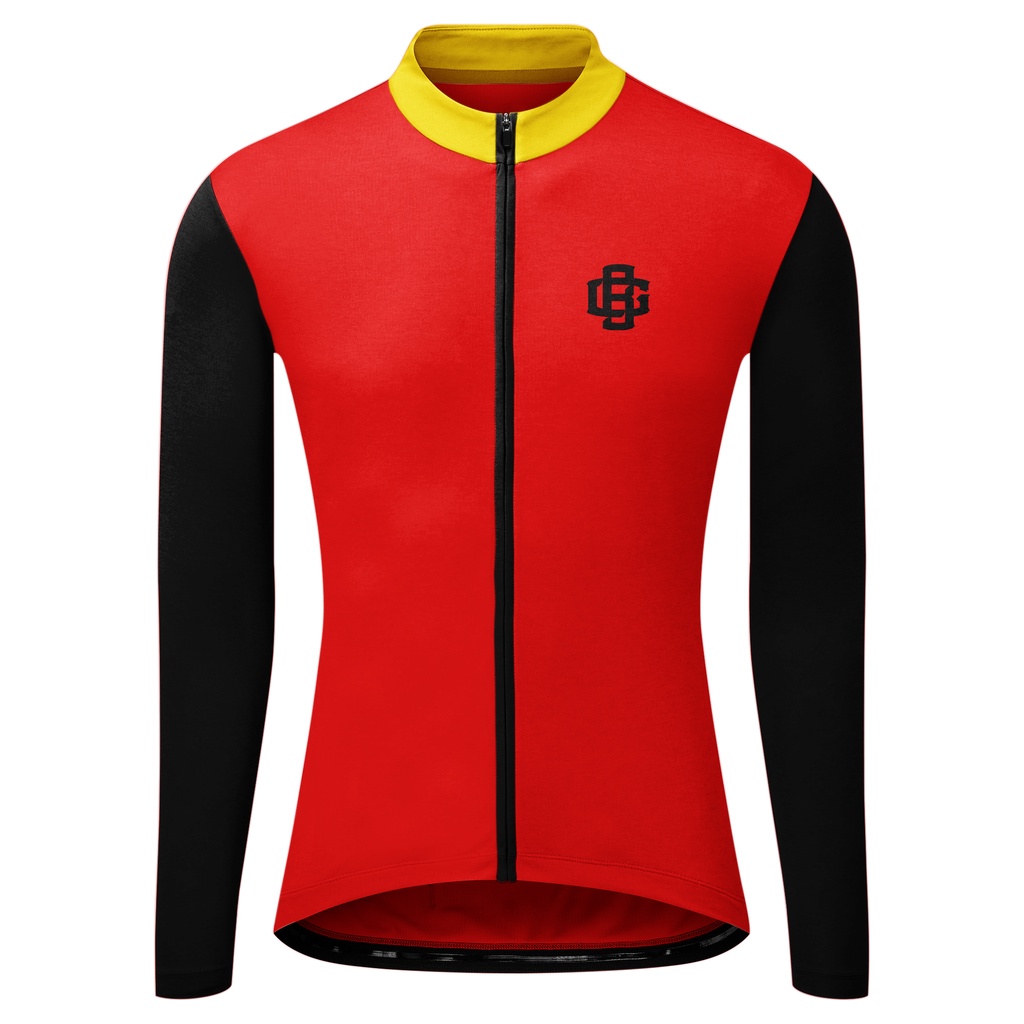 CYCLING ROADBIKE LONG SLEEVE JERSEY - BADGEAR LONGSLEEVE BELGIUM