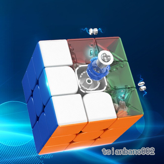 3x3 Moyu RS3M Magnetic Speed Cube Stickerless Magic Cube Puzzle Toy ...
