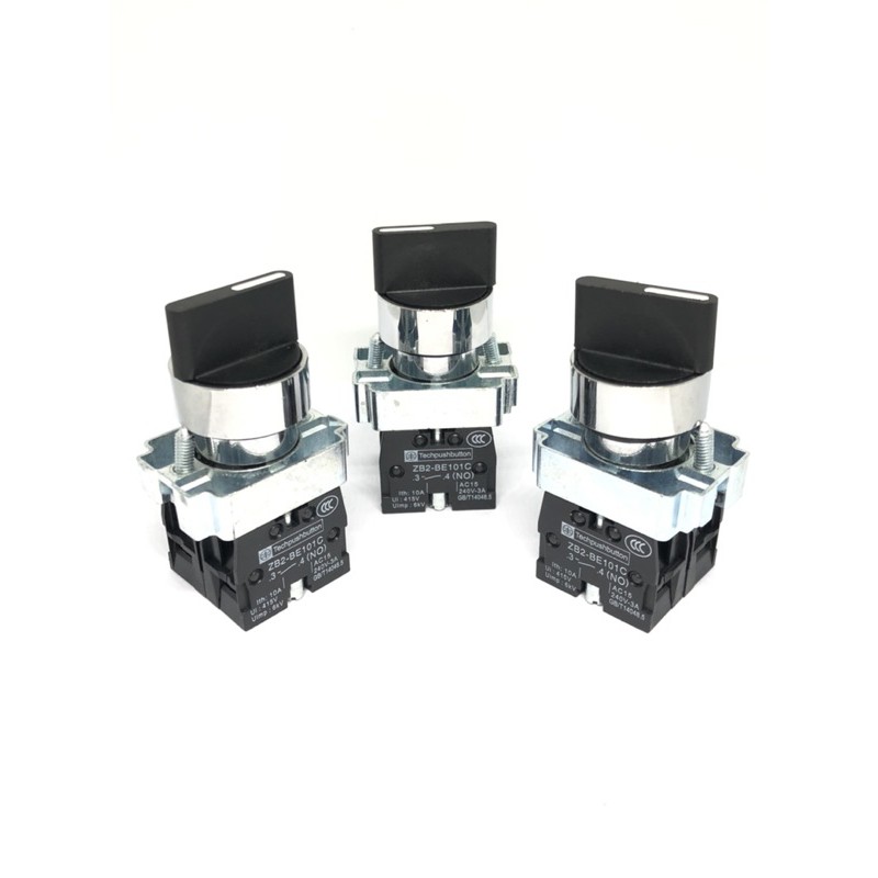 สวิตช์บิด3 จังหวะ 22มิล คอเหล็กขันน็อต 2no