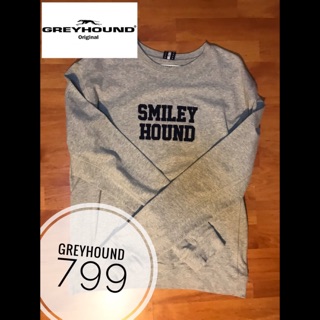 Greyhound แท้ 100% เสื้อแขนยาวสีเทา